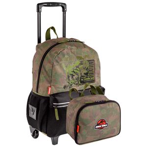 Kit Mochilete Grande e Lancheira Pequena Jurassic M Plus Rivals- Colorido