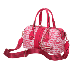 Bolsa Bowling Grande Fellipe Krein SS23 Monograma Rosa - Pink