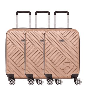 Kit 3 Malas Bordo Track - Champagne